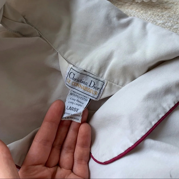 Christian Dior Vintage Sleep Shirt Blouse - Picture 3 of 7